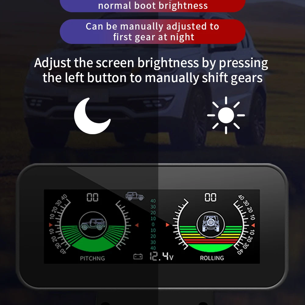M60 Digitaler Geschwindigkeits- und Neigungsmesser Inclinometer M50 mit GPS-Tachometer und Kompass für Offroad-Zubehör 4x4 Bordcomputer – Detail 28