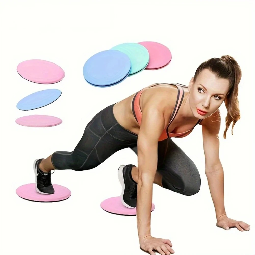 Pair Of Fitness Core Sliding Discs Abdominal Muscle Trainer Sliders For Pilates Yoga Home Gym Full Body Exercise Equipment