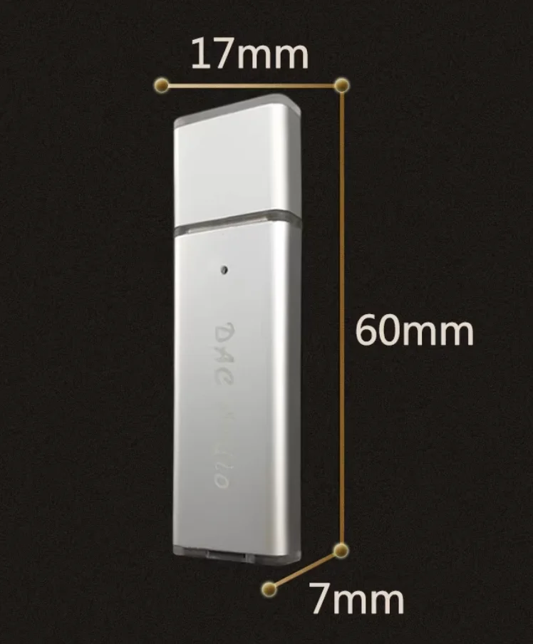 USB mini portable DAC decoder headphone amplifier HIFI high-end external sound card CH32V307 + ES9018K2M