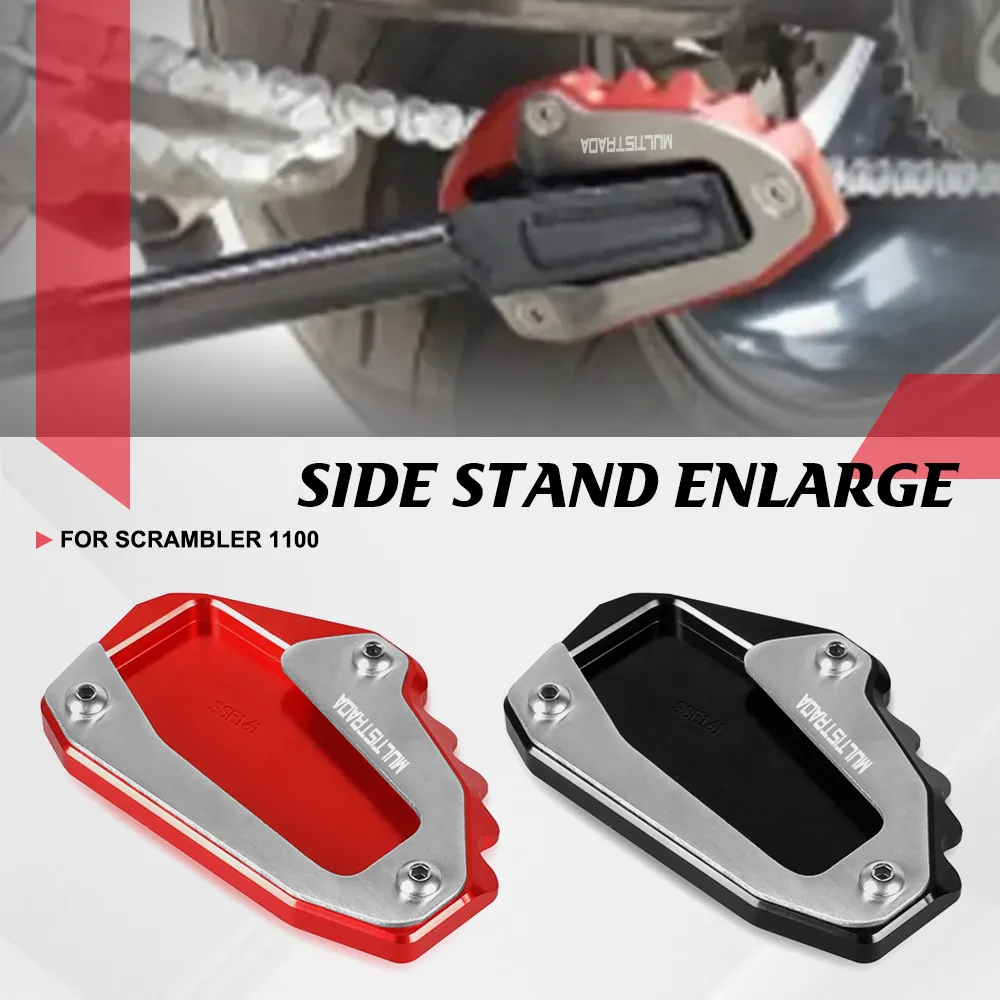 

Kickstand Enlarge Motorcycle Foot Side Stand Extension FOR Ducati Scrambler 1100 Desert X Multistrada V4 1260 Enduro S D/Air AC