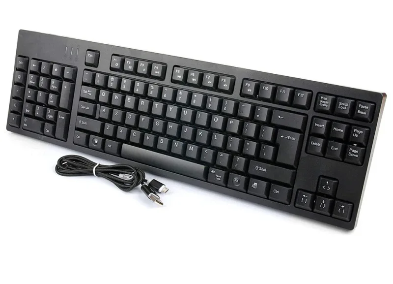 Left Handed Keyboard,109 Keys for Office Home Use Wired Keyboard Ergonomic Layout Left-Handed Keyboard with 2USB Extension Ports