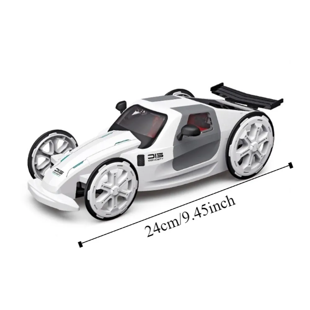 Plastic DIY Solar Sports Car Toy Renewable Energy Model Toy Assembled Solar Powered Sports Car Collection Solar Panels