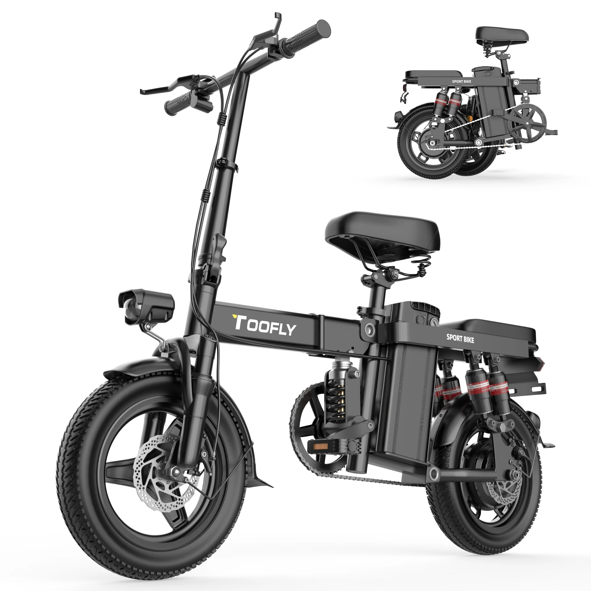 EU Stock Ebike Fast Deliver electric bicycle 36V 15Ah Removable Battery 500W 14 inch electric bike