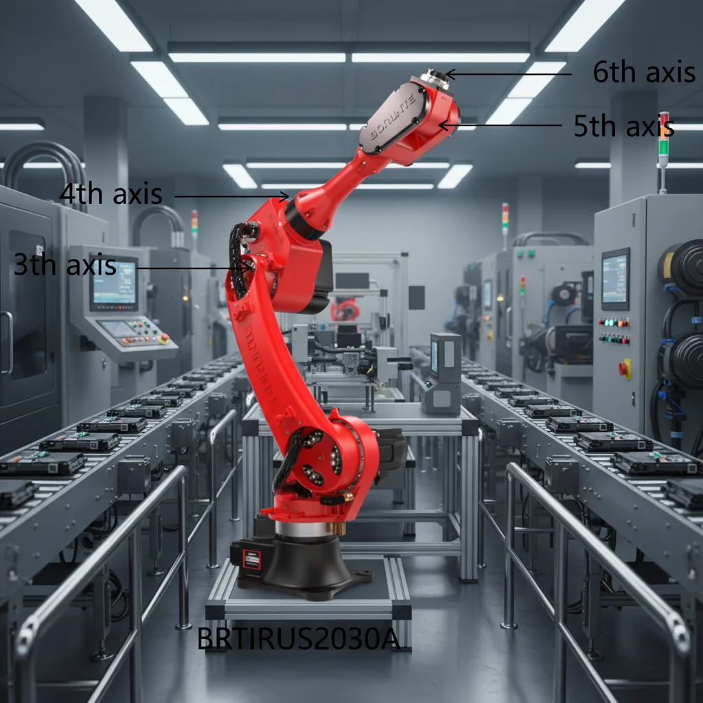 BORUNTE Six-axis Robot 3D Visual System Weld Seam Sensor with Motor Gearbox PLC IP54 0.08mm Precision for TIG/MIG/MAG Welding