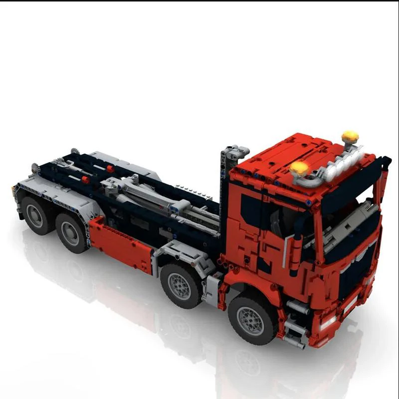 MOC-84549 2373 Pieces Container Hook Lifting Dump Truck Model Building Self-locking Building Blocks Birthday Gift Christmas Gift