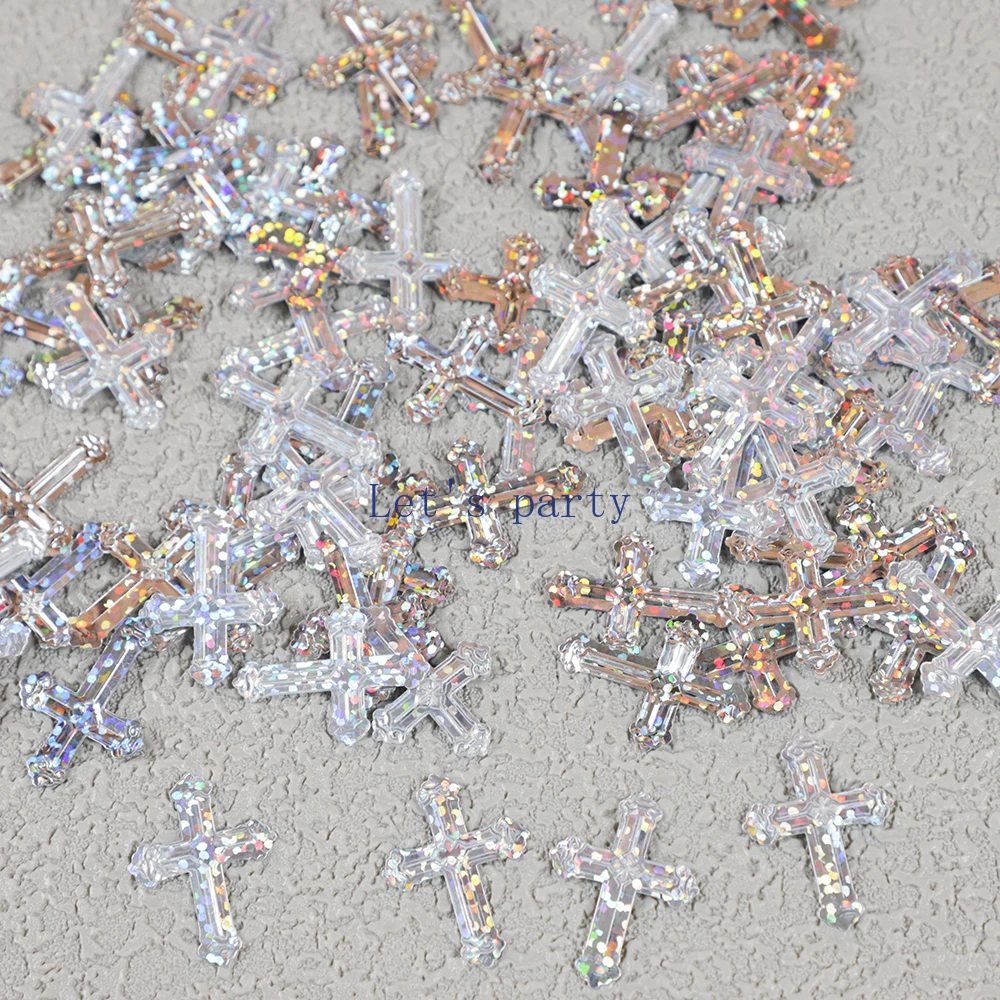 قصاصات ترتر متقاطعة مع طاولات الكتاب المقدس ، مراسم الكنيسة بالليزر ، استحمام الطفل ، عيد ميلاد ، دعوة زفاف ، ديكور حفلات ، 15 جم #4