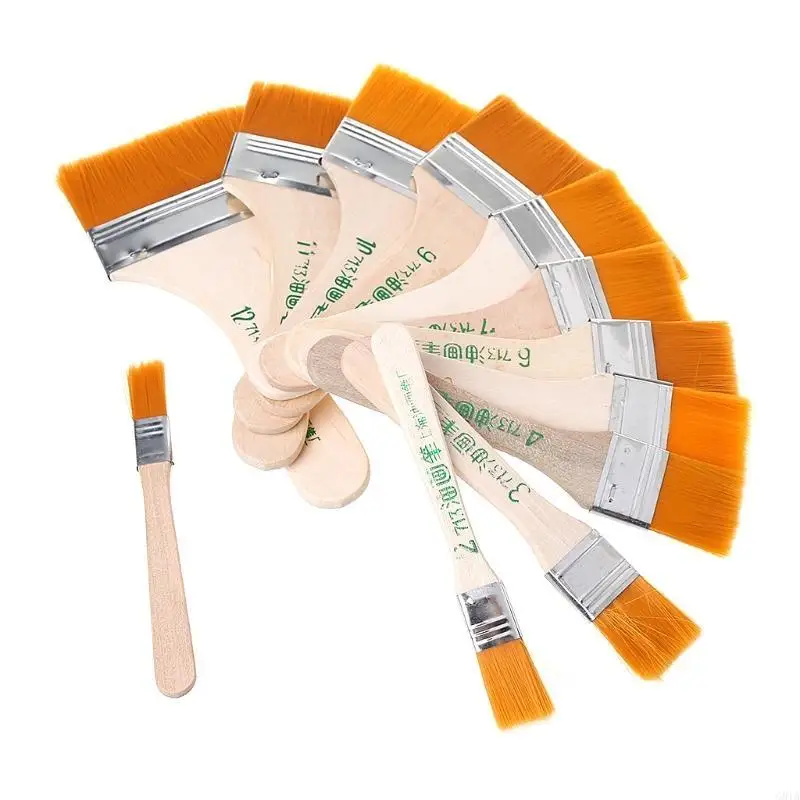 G8TA 12PCS ภาพวาดสีน้ำมันไม้ศิลปิน Acrylic สีน้ำสีศิลปะเครื่องมือจัดหา