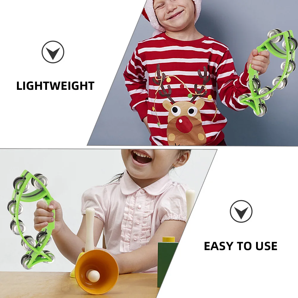 

2Pcs Hand Bells Fish Shape Lightweight Shaking Bell for Dance Party Music Educational Instrument Portable Percussion Kids Gift