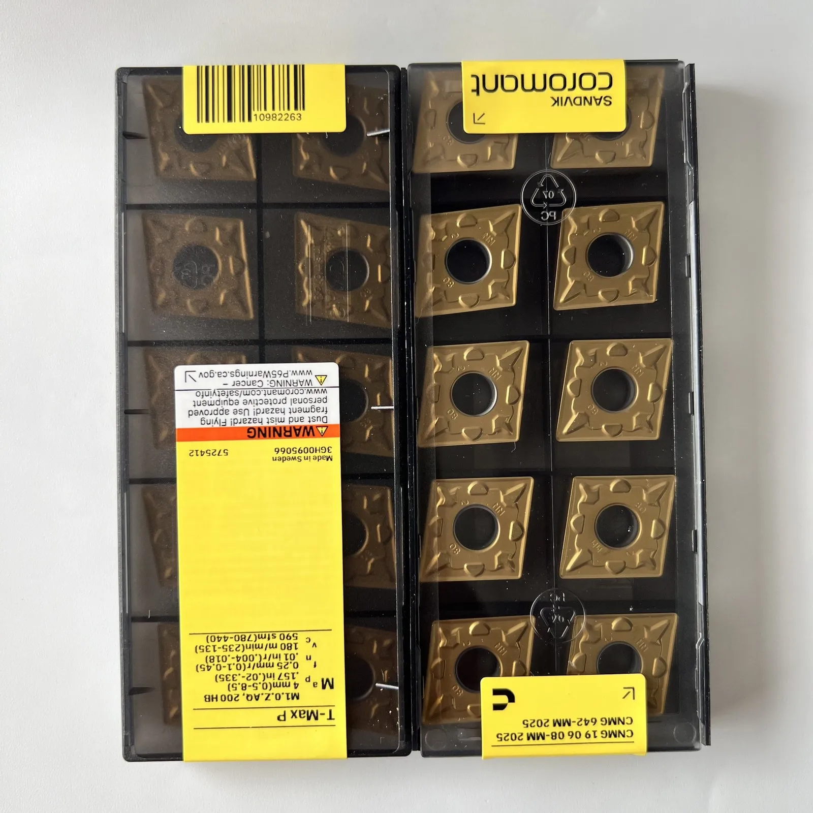 

SANDVIK / CNMG190608-MM 2025 / Оригинальные шведские твердосплавные пластины, 10 шт.