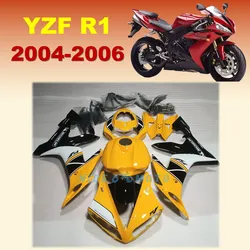 Quality Motorcycle Injection Bodywork Fairings Kit for YAMAHA YZF R1 04-06 YZF R1 2004 2005 2006  YZF-R1 Yellow