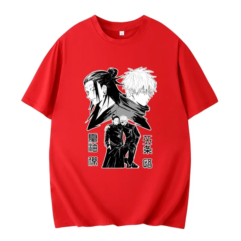 Jujutsu Kaisen T Shirt Anime Geto Suguru Gojo Satoru Print T-Shirt Harajuku Mang