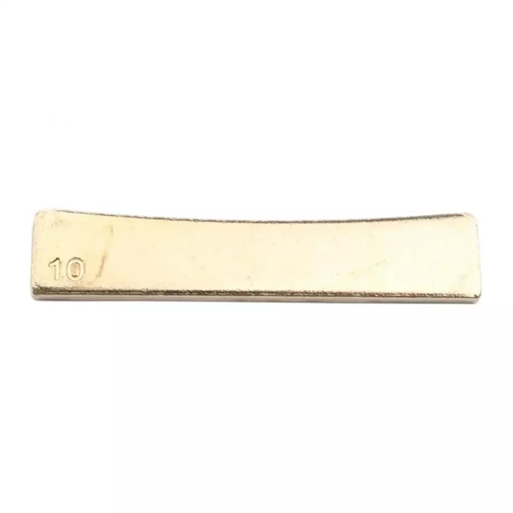 Guitar Fret Press Caul Insert Fingerboard Fret Press Gold 2.48 X 0.53 X 0.15inch 9 Size DIY Tools High Quality