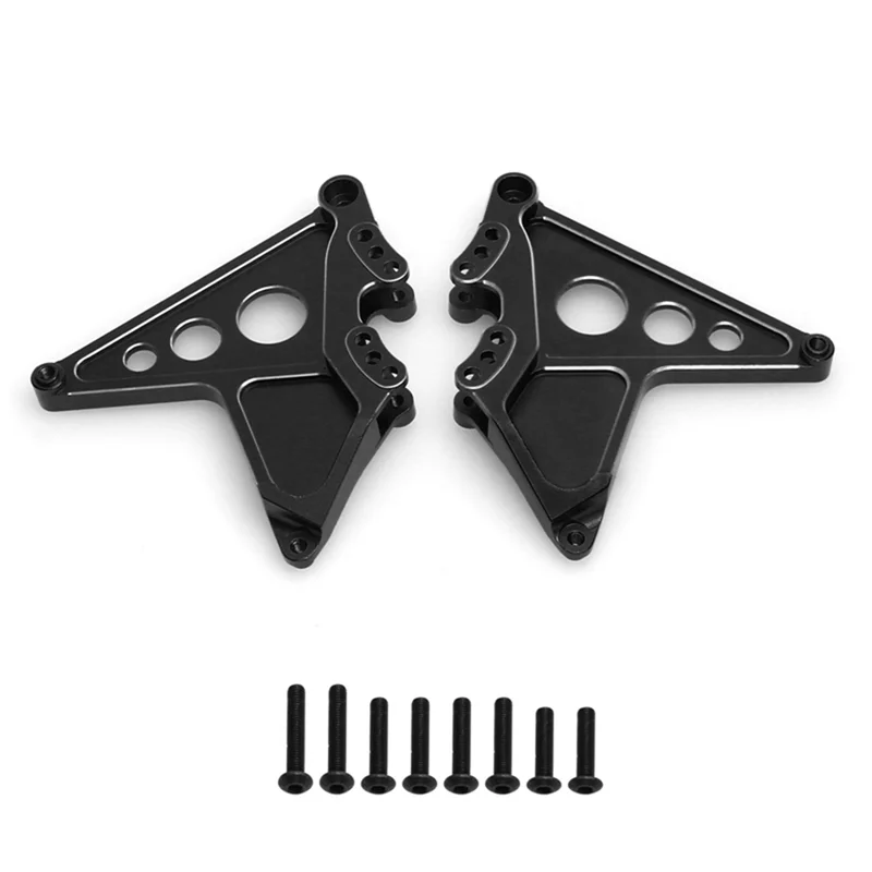 Multi-Adjustment Hole Rear Shock Absorber for Traxxas UDR 1/7 Rear Straight Bridge Short Clip 85086-4,Black