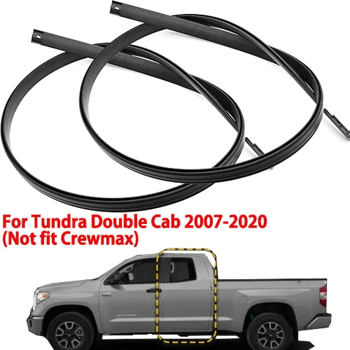 2pcs For Tundra Double Cab 2007-2020 Car Roof Drip Finish Moulding Seal Strips Replace Car Accessories 75552-0C050 75551-0C050