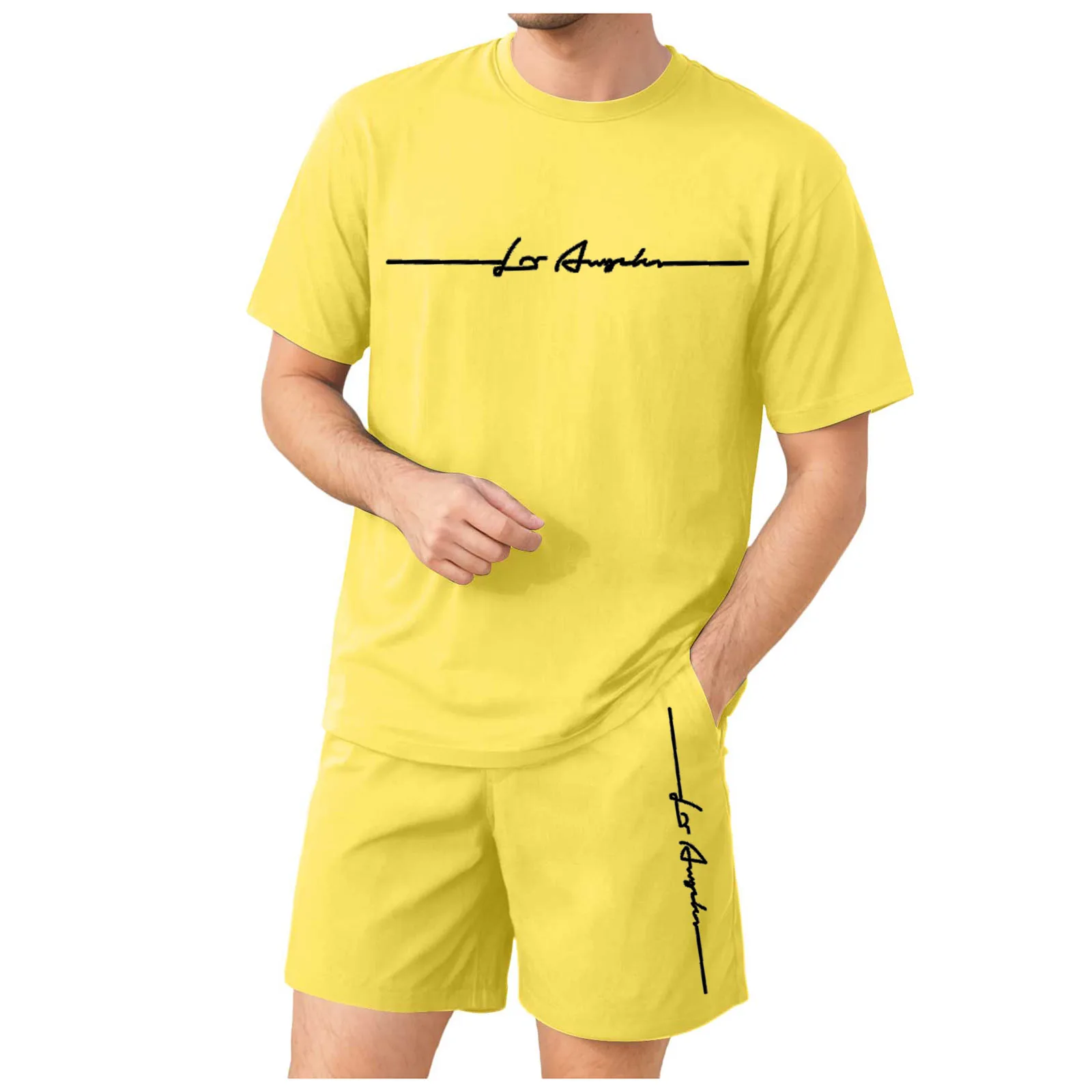 

38s Suit Men's Local Letter Printing Holiday Multicolor Short Sleeved Shorts Suit Mens Bathing Suit Shirt