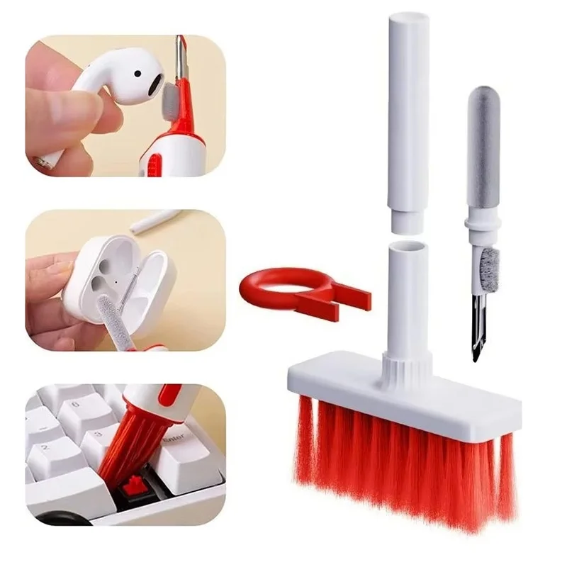 Keyboard Cleaning Brush Computer Earphone Cleaning Tools Keyboard Cleaner Keycap Puller Kit For Desktop Computer Airpods Pro 1 2