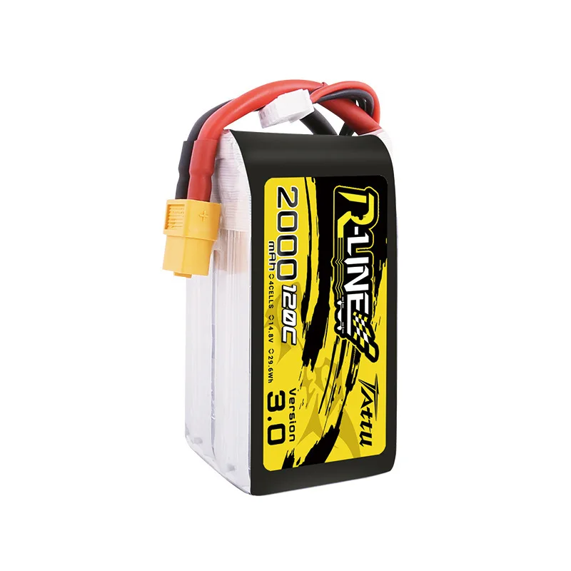 TATTU R-LINE 3.0 120C 4S 2000mAh 14.8V Lipo Battery For RC Helicopter Quadcopter FPV Racing Drone Parts 14.8V Drones Battery