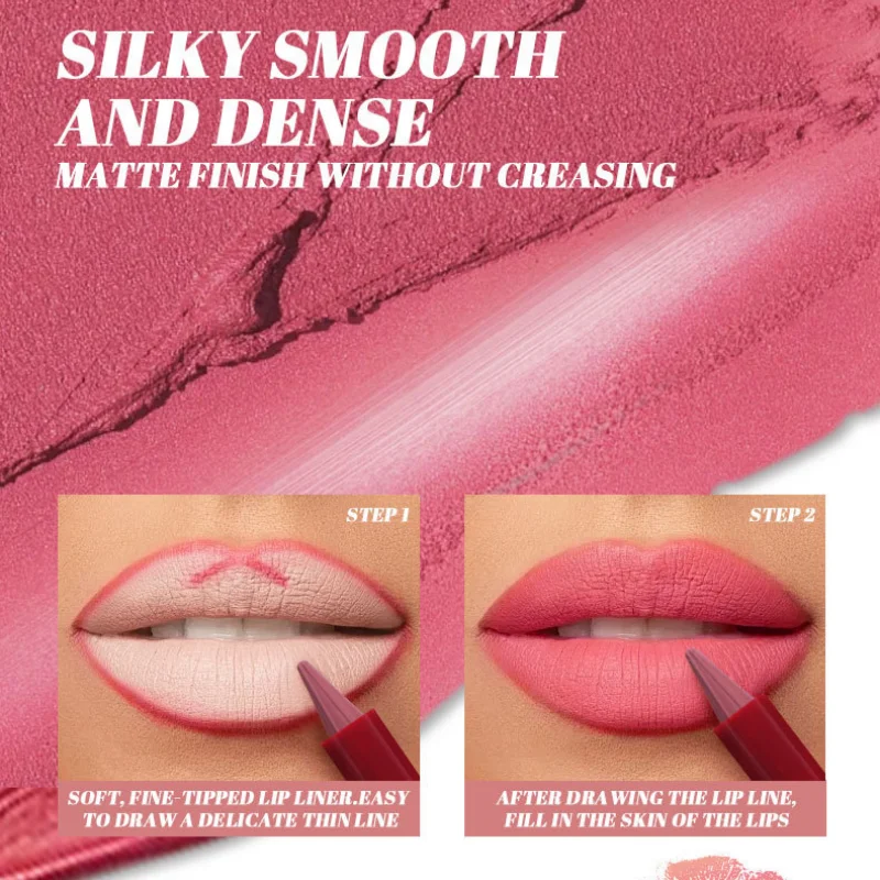 6색/박스 매트 립 라이너 펜슬 세트 방수 롱래스팅 누드 레드 립 컨투어 펜슬 섹시 로즈 핑크 립스틱 틴트 메이크업