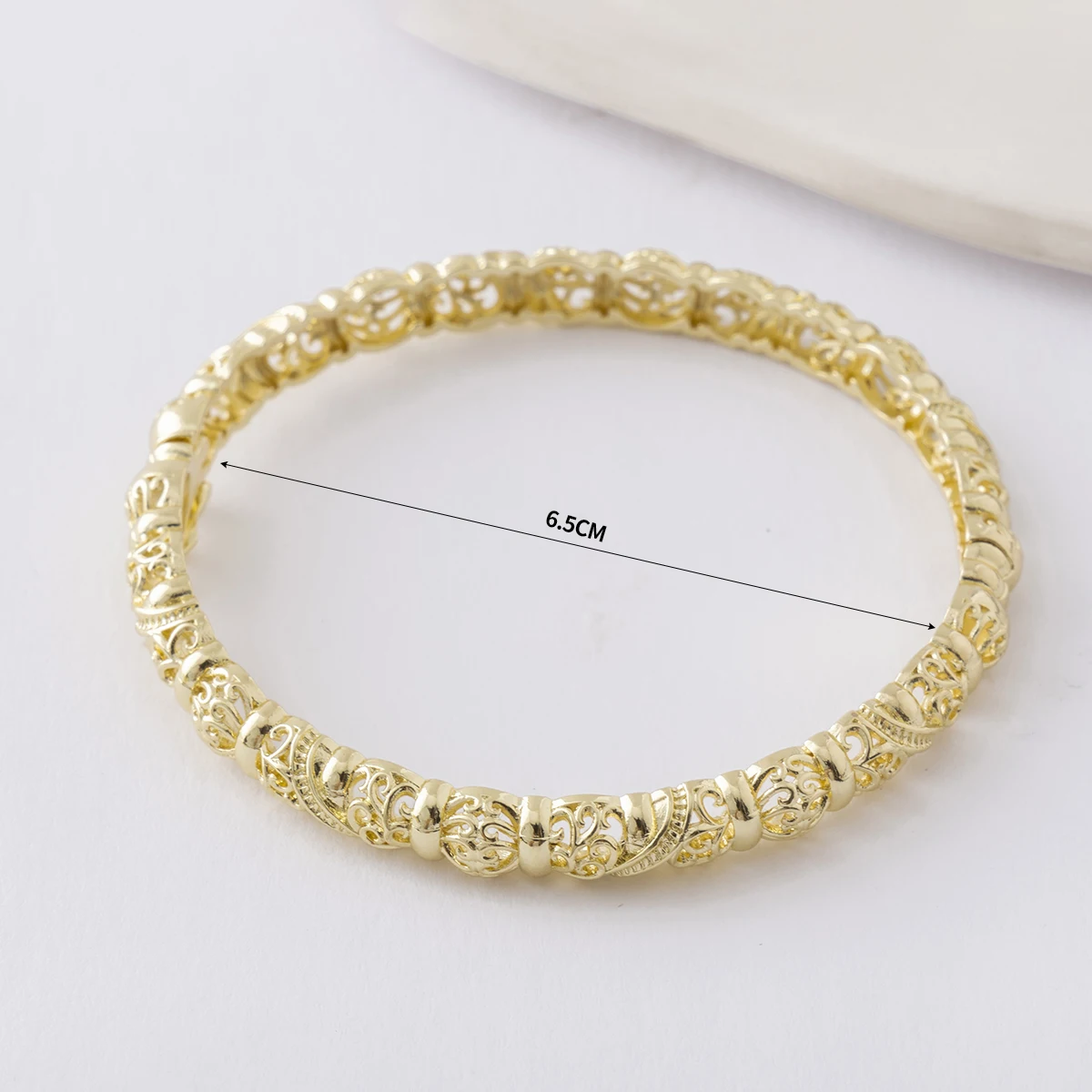 LUIZADA New Vintage Indian Women'S Bracelet African Wedding Luxury Gold Plated Bride Exquisite Lucky Bangle Jewelry