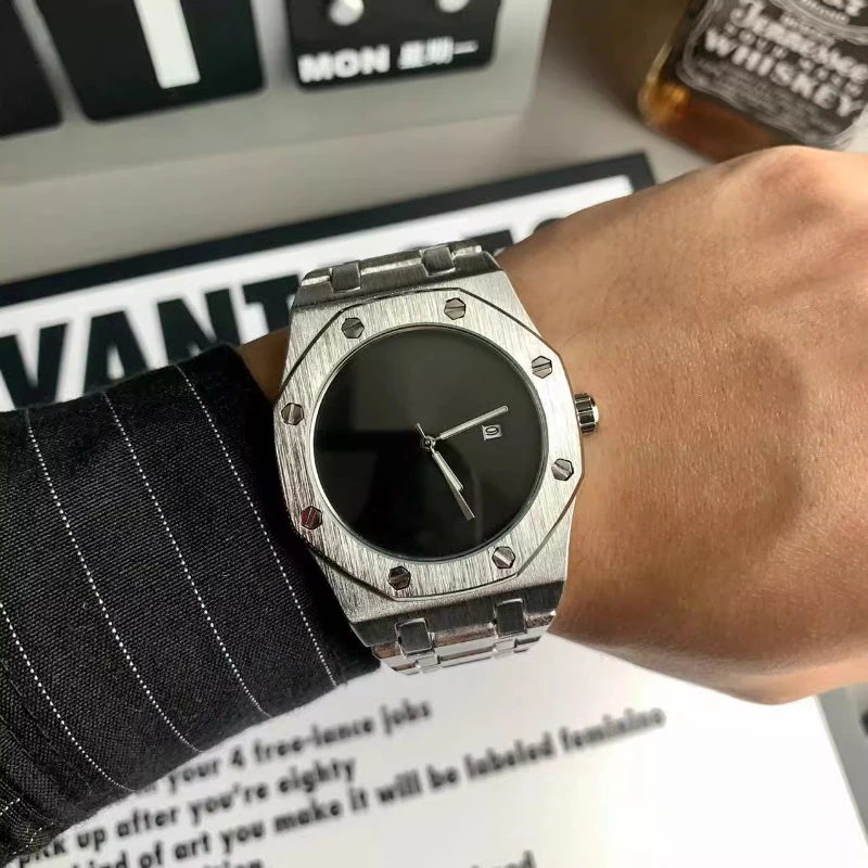

New release handsome men's luxury watch men's simple classic trend student automatic waterproof quartz watch birthday gift