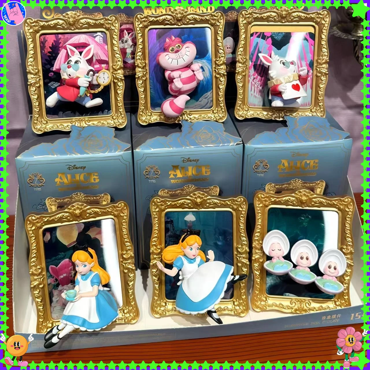 

【In Stock】MINISO Disney Alice in Wonderland Art Gallery Series Blind Box Princess Figurine Decoration Gift Cute