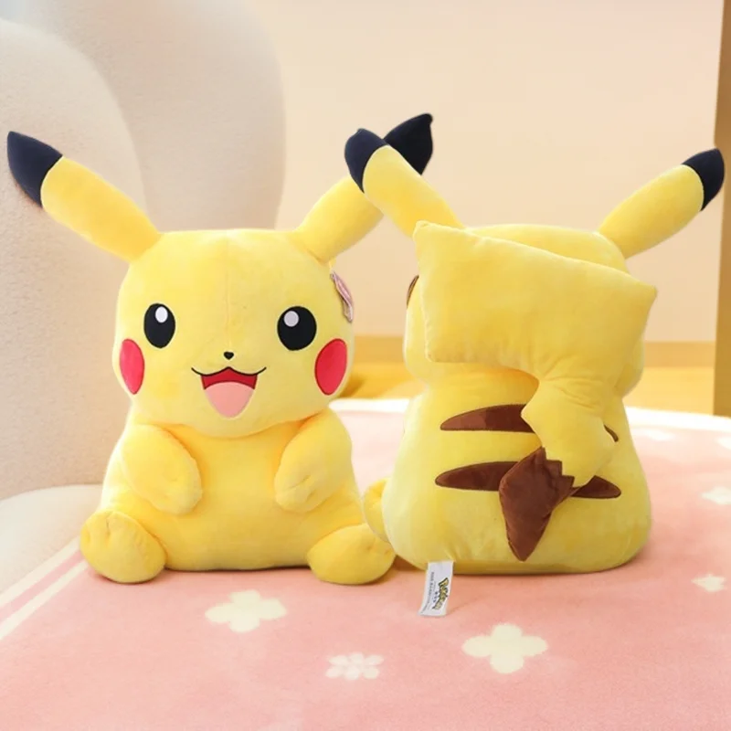 

High-Quality 25-55cm Pokemon Pikachu Yellow Plush Soft Doll Laugh Stuffed Anime Plush Toy Soft Doll Birthday Gift for Kids Girls