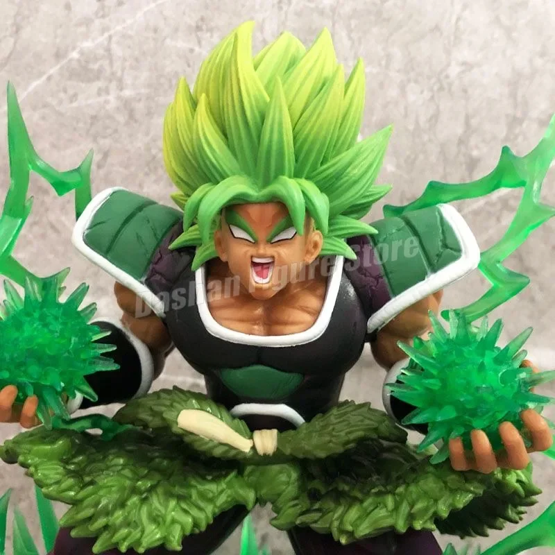 Gk Dragon Ball Broly Action Figure Statue PVC Collection Desktop Ornaments 25cm Anime Super Saiyan Fury Broli Figurine Model Toy