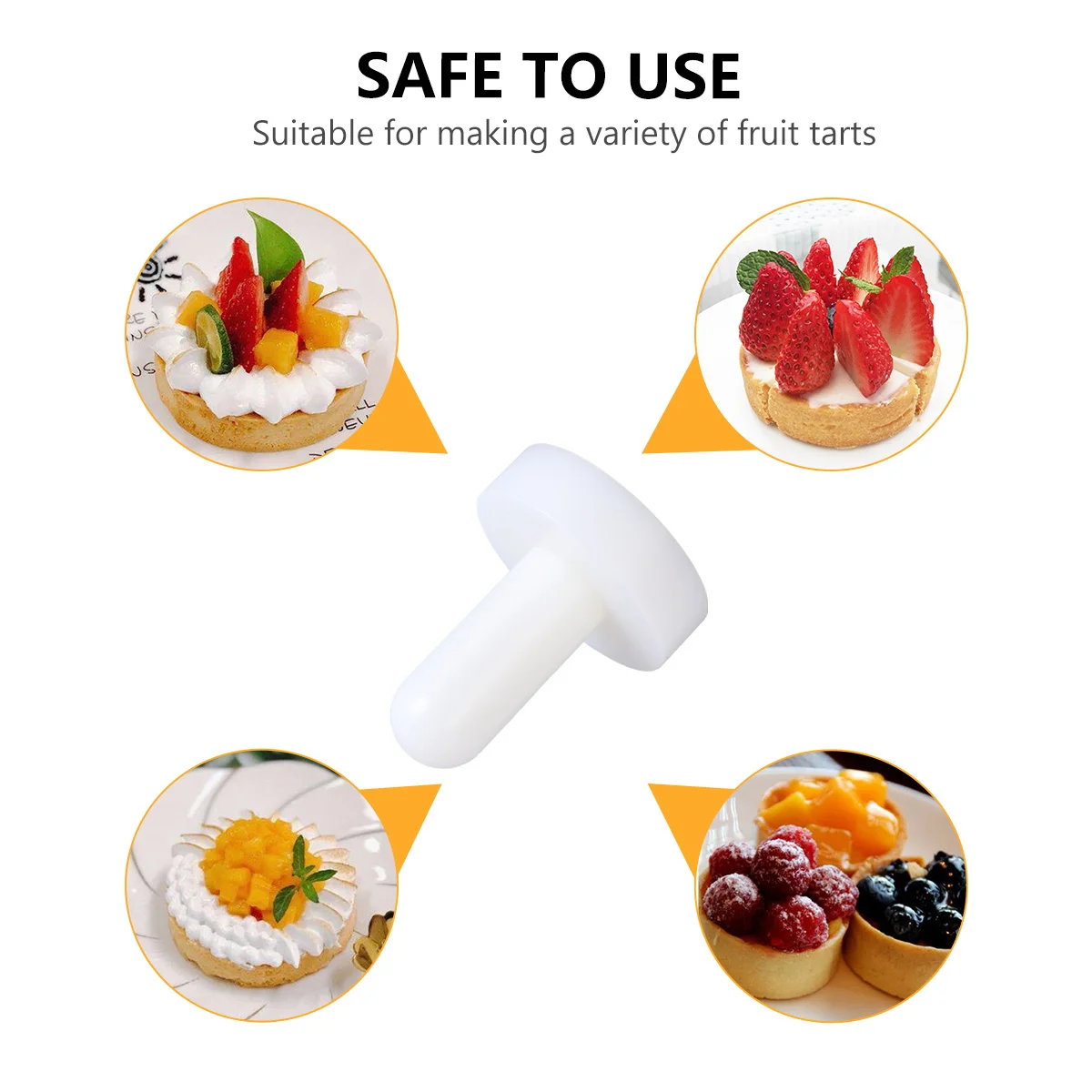 

Egg Tart Pressing Stick Non-Stick Tart Making Mold Baking Tools Cake Making Pressers Pastry Kitchen Bar Utensil