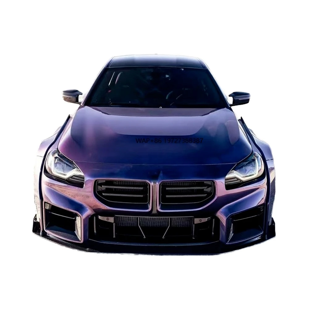 New Replace G87 M2 Carbon Fiber Body Kit 2017-2019 Upgraded ZE Style Front Lip Diffuser Spoiler Wide Body Wheel Arch