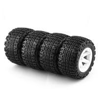 Tyre with 12mm Hex For 1/16 MJX Hyper Go H16 16207 16208 16209 16210,diameter Rubber Wheel Tire 4pcs 104mm