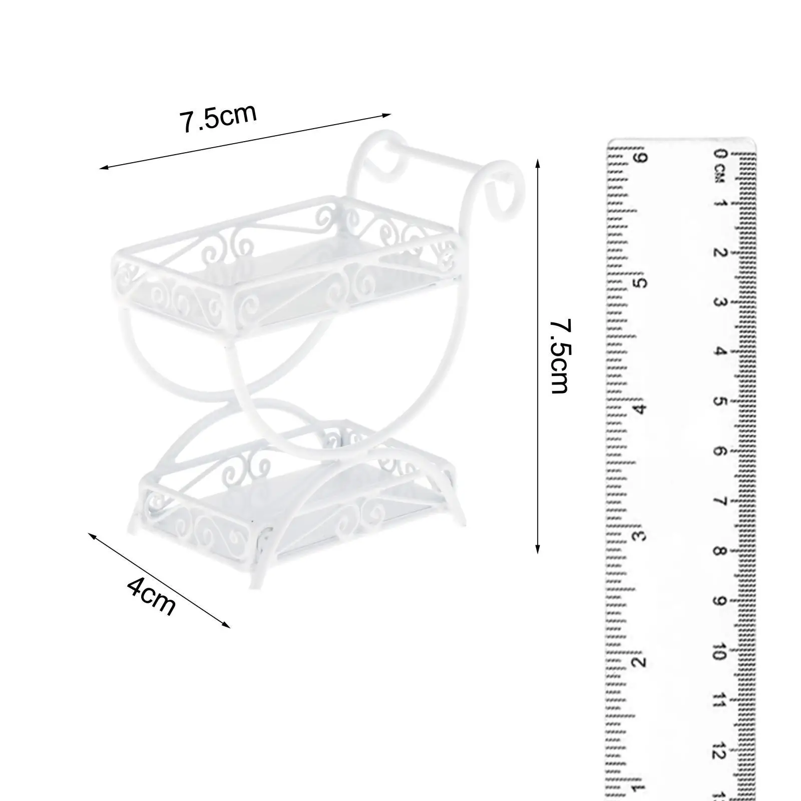 1/12 دمية حامل زهور مشاهد مصغرة عرض الرف الأثاث للمبنى
