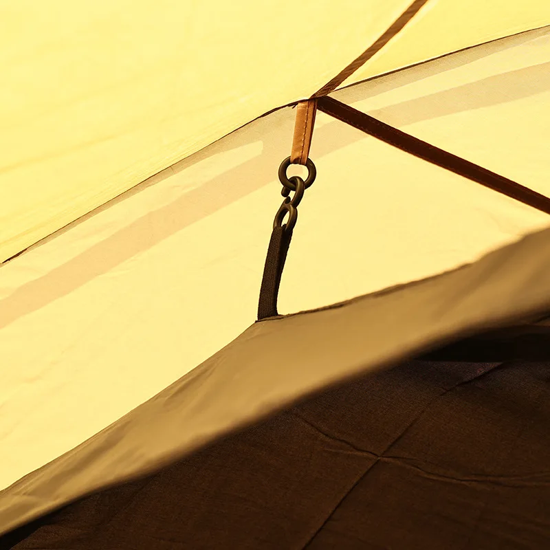 خيمة تخييم كروية محمولة بطبقة مزدوجة مقاومة للبعوض للحماية من الشمس لجميع المواسم تصميم مقاوم للمطر للمغامرات الخارجية #3