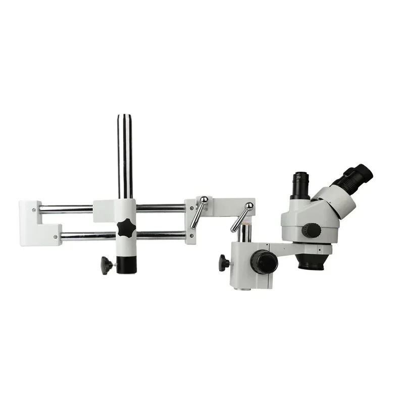 2026/Kaisi 7X-45X Zoom Electronic Repair PCB Inspection Bearing Boom Stand Stereo Trinocular Microscope