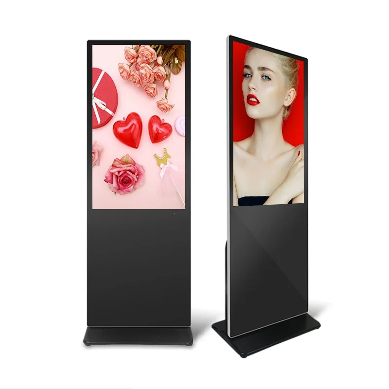 Vertical advertising machine 32/43/50/55/65 inch floor touch screen advertising machine high definition interactive display