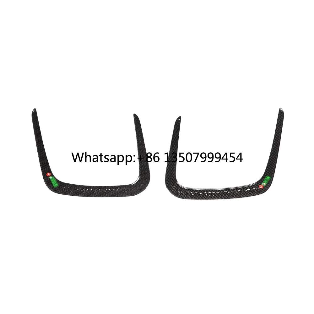 High Sales 2pcs/set Dry Carbon Fiber Car Engine Hood Vent Cover Trims For M3 G80 M4 G82 G83 2021-2023