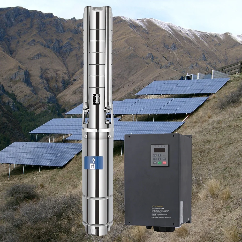 

Водяной насос постоянного тока на солнечной энергии для орошения 4000 Вт, 70 м3/ч, 6 дюймов, большой расход, многоступенчатый