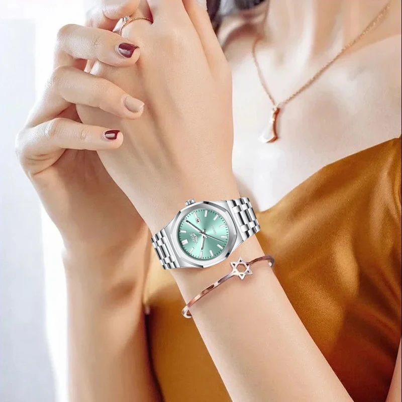 

LIGE элегантные роскошные кварцевые женские наручные часы модные ретро повседневные деловые водонепроницаемые женские часы с автоматической датой Montre Femme подарок