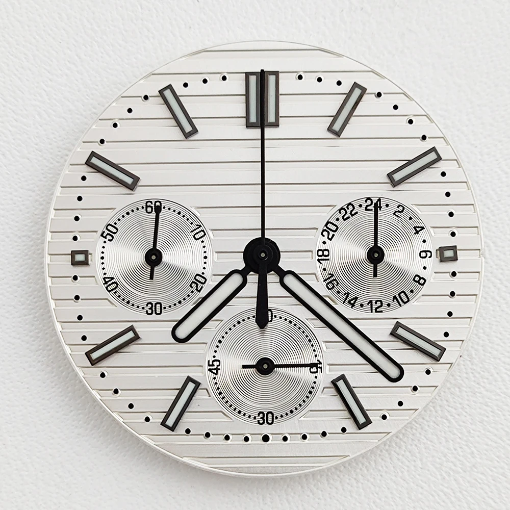VK63 29.9mm Dial For Nautilus High-Quality Green Night Light Dial Custom Logo For VK63 Movement Watch Modification Accessories