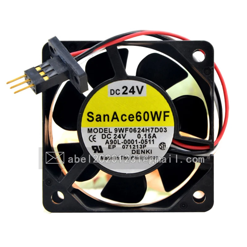 

BRAND NEW ORIGINAL 9WF0624H7D03 A90L-0001-0511 DC 24V 0.12A COOLING FAN 60x60x15mm 6015