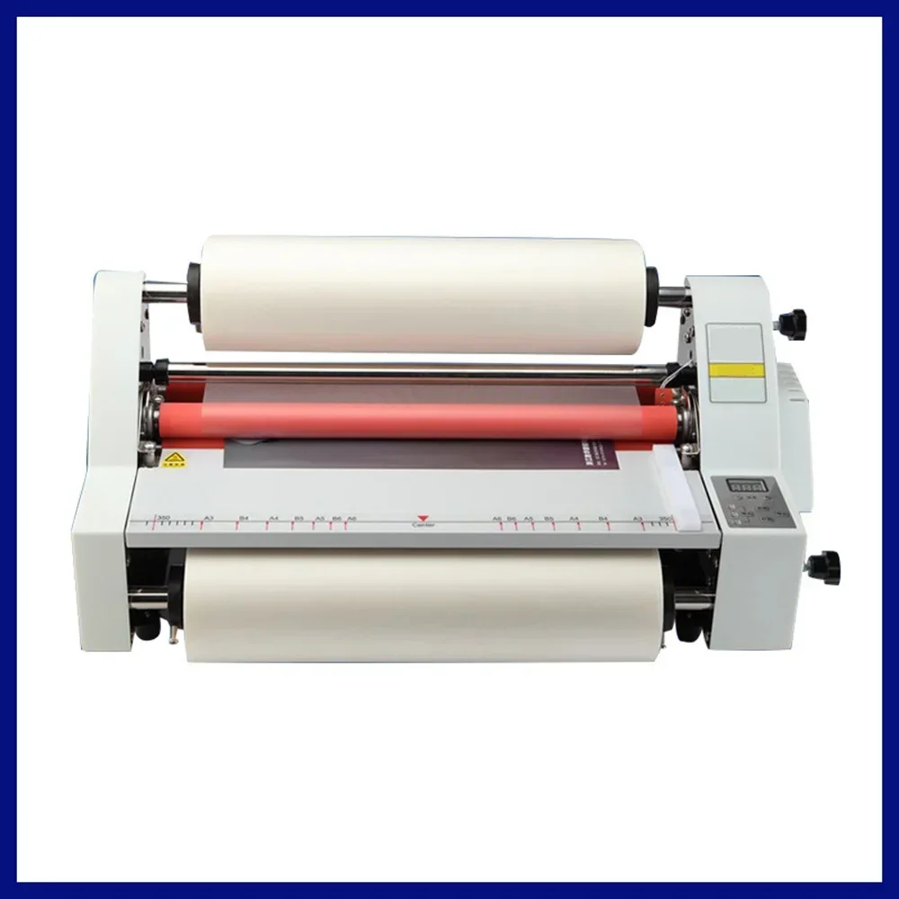 V350 Laminating Machine Cold Hot Laminator Film Photo Laminater 1.1m/Minute Film Laminator Single and Double-Sided Heating Mode