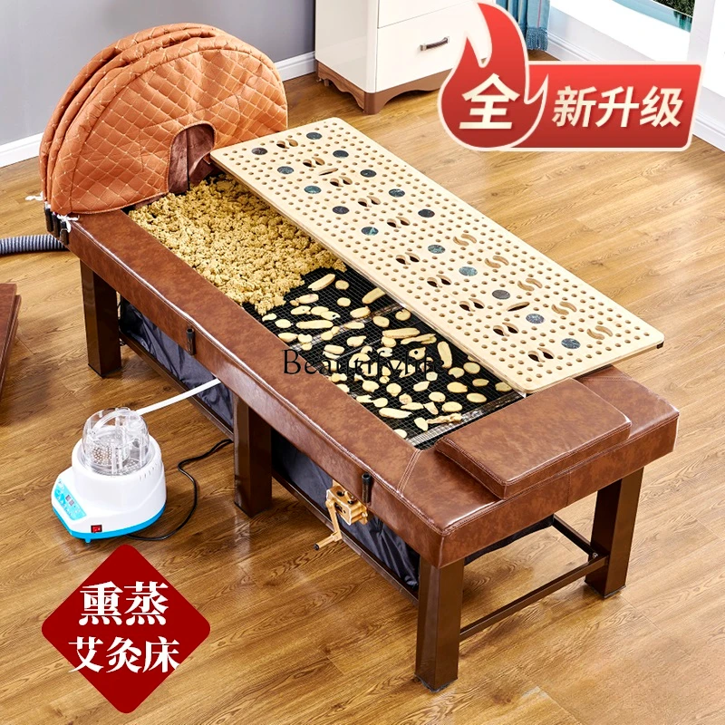 Fumigation Therapy Chinese Medicine Hot Steam Moxibustion Whole Body Moxibustion Sweat Steaming Moxibustion Bed