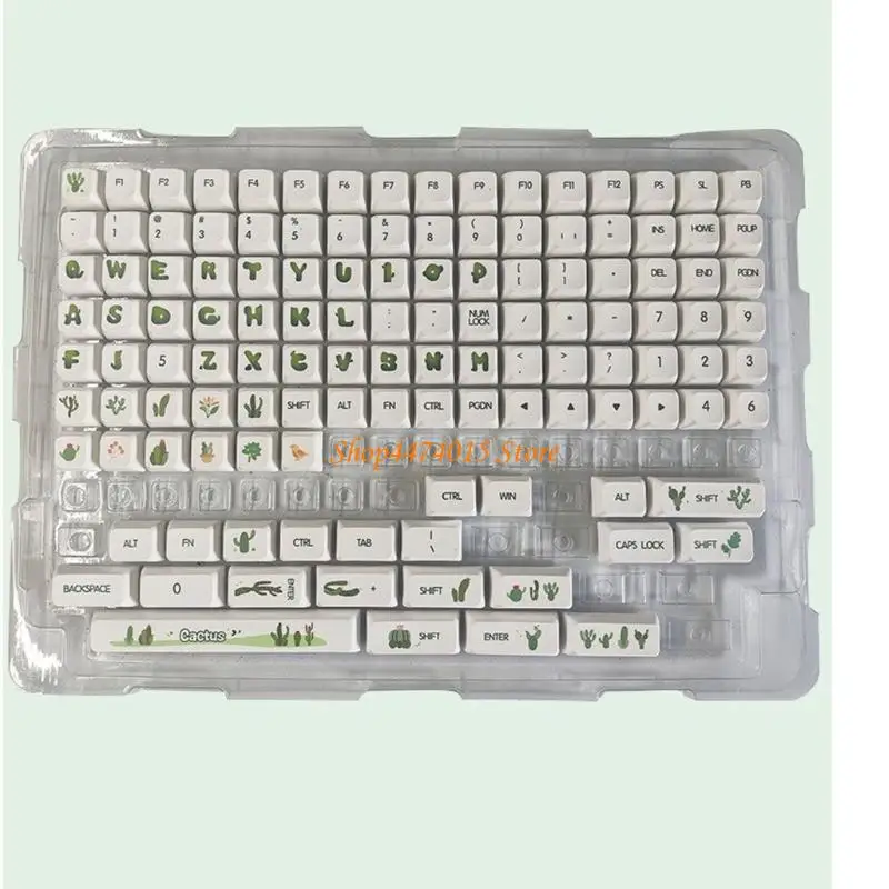 K1AA Cartoon Theme Cactus Keycap xda Профиль для 61/87/104/108 Механическая клавиатура
