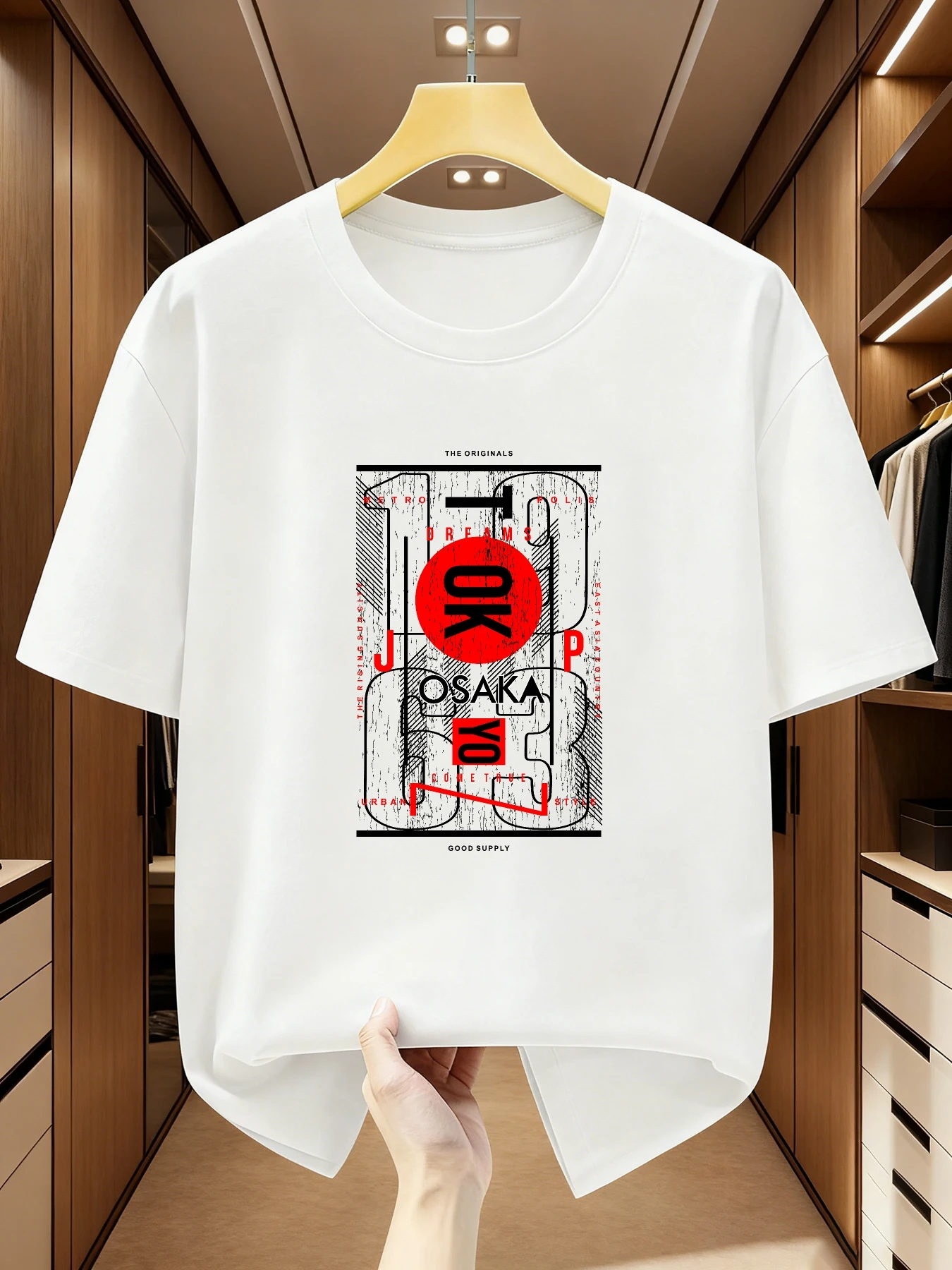 100% katoenen heren zomer T-sh - Street Fashion Osaka recensie en prijs