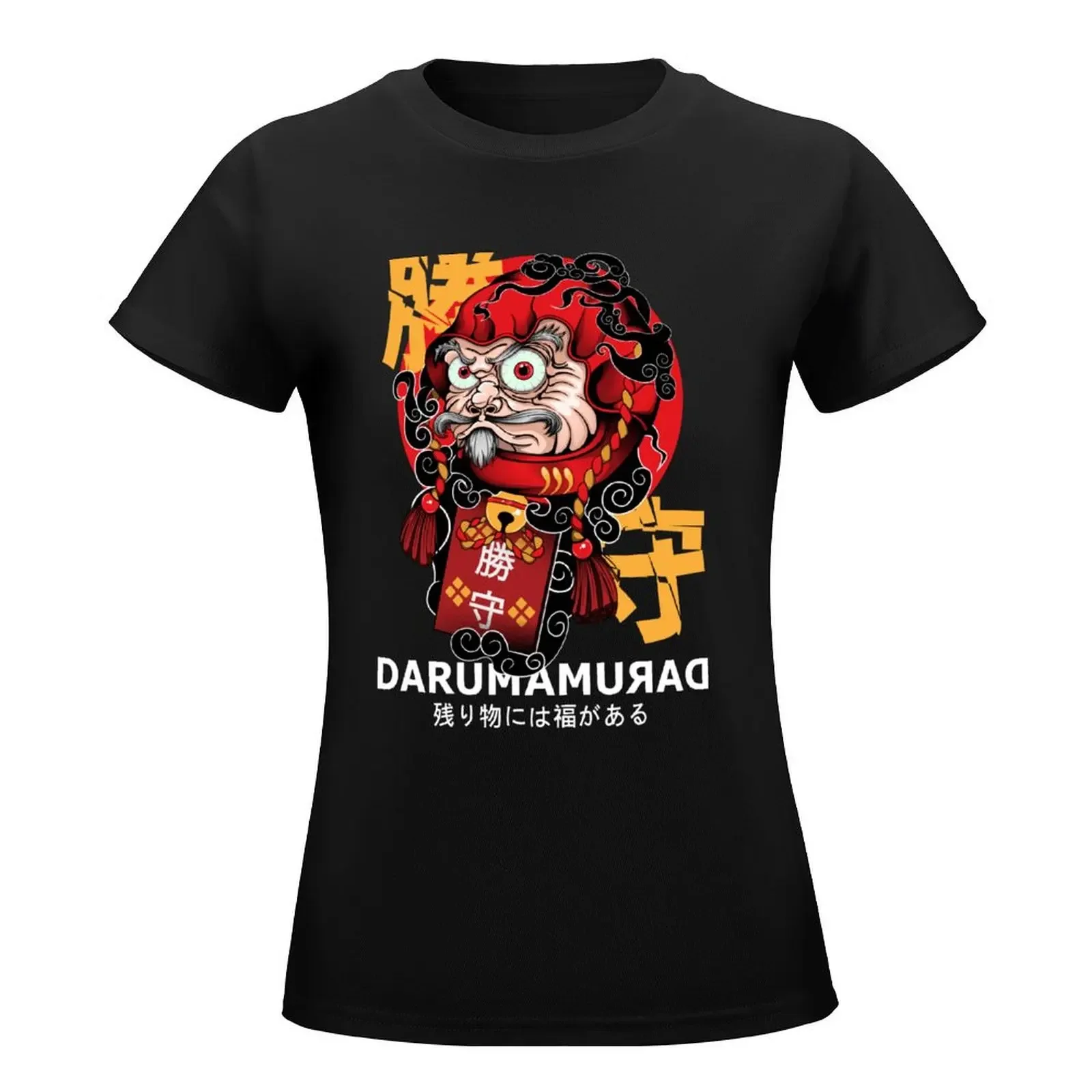 Daruma Luck Charm T-Shirt aesthetic clothes vintage clothes oversized t-shirts for Women cotton