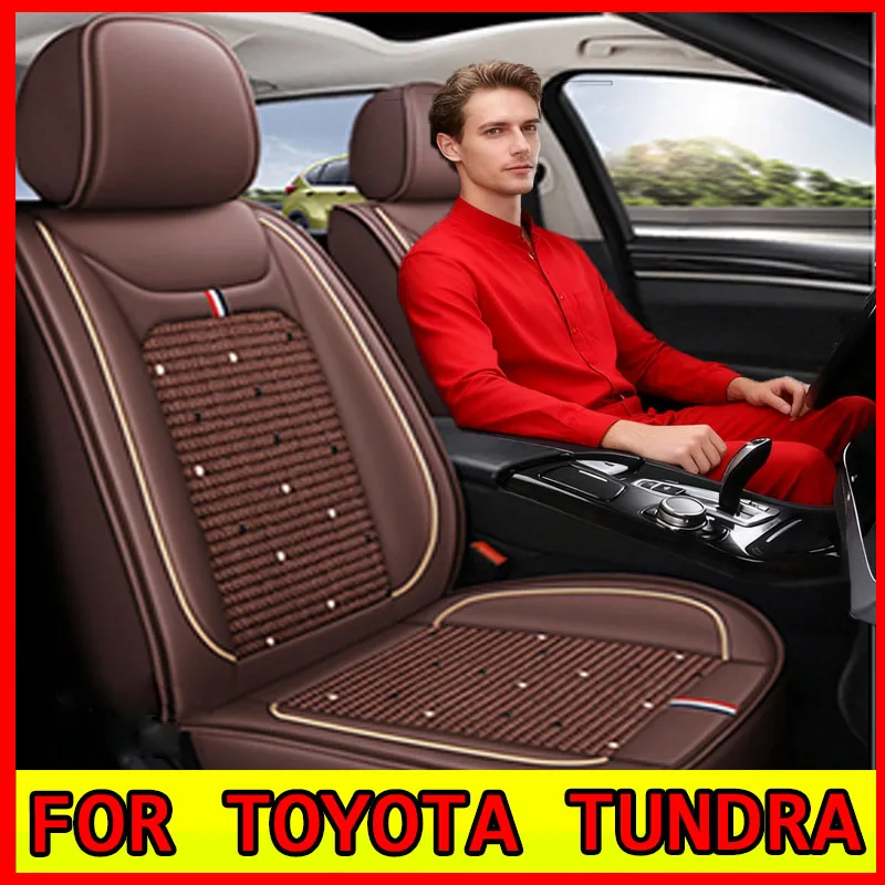 

For Toyota Tundra Seat Cover L LE XLE LE Eco Sedan 2014 2015 2016 2017 2018 2019, Luxury Leather Seat Covers for Car Waterproof
