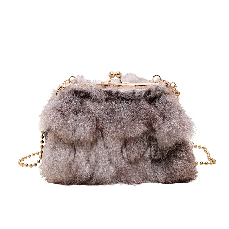 Outono e inverno nicho saco peludo para as mulheres 2024 novo versátil e simples corrente crossbody saco bolso de un hombro de moda