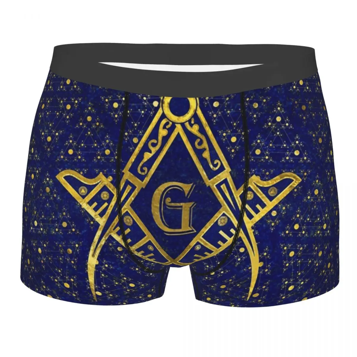 Man Freemasonry Symbol Underwear Masonic Mason Freemason Humor Boxer Briefs Shorts Panties Homme Soft Underpants