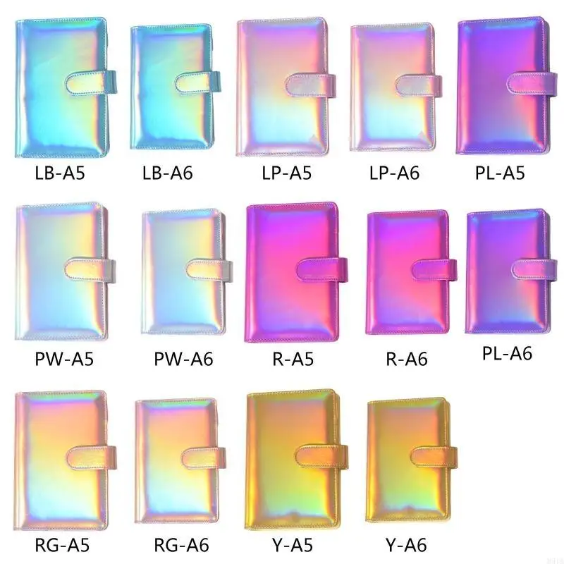 M5TB 6-Ring for Creative Binder Notebook Cover Imulation Leather Cover for Girl