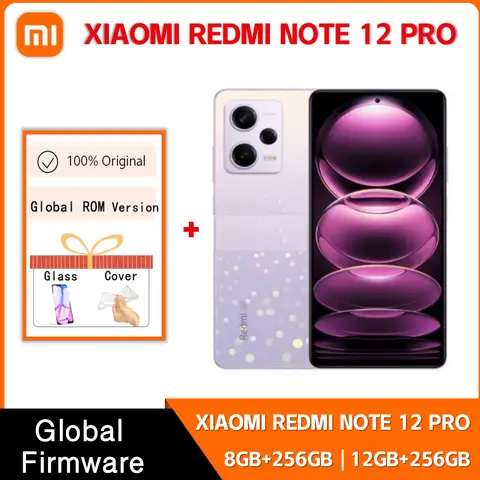 5G Smartphone Xiaomi Redmi Note 12 Pro 5000mAh Battery MTK Dimensity 1080 Octa Core 67W Fast Charge 50MP Camera Global Rom