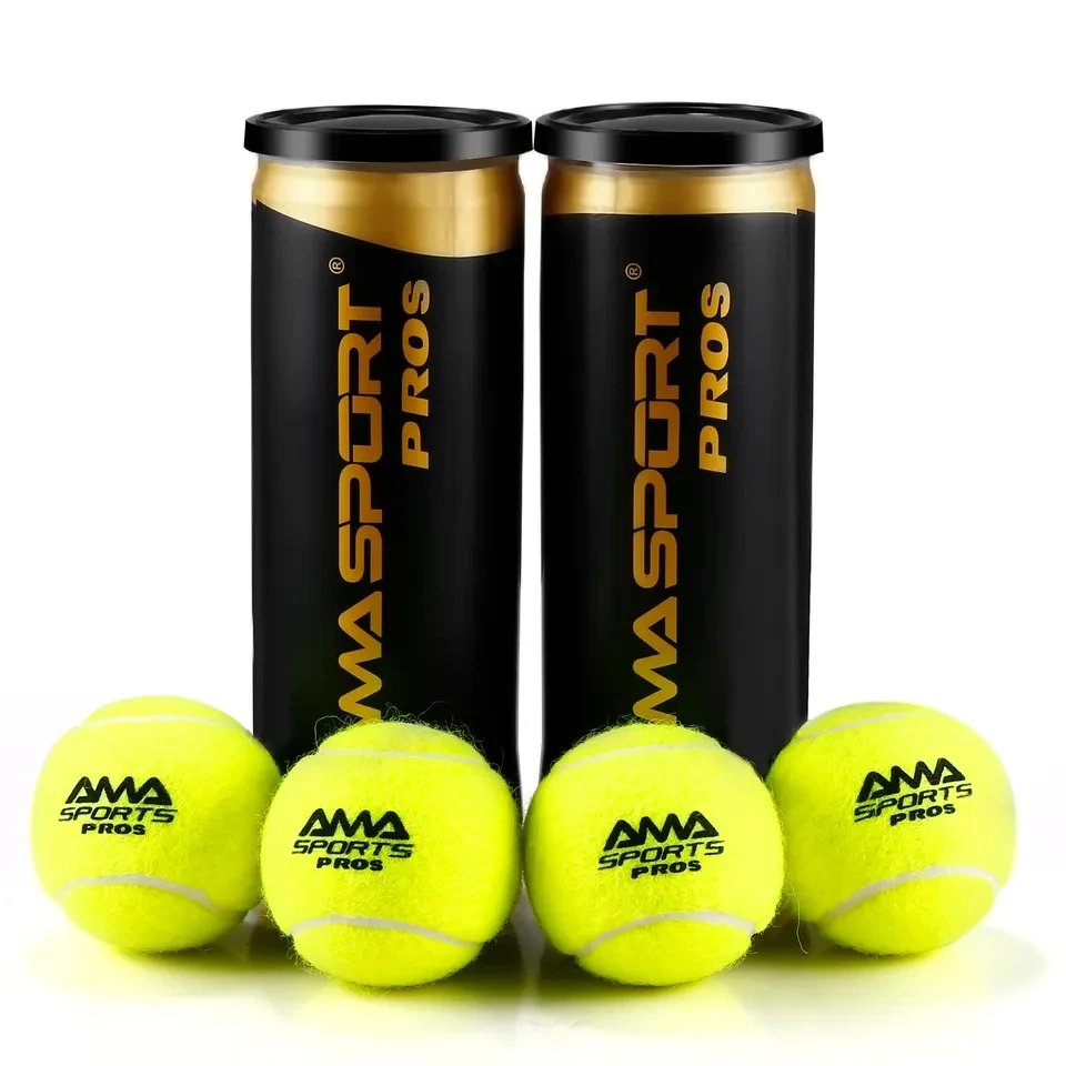 Bolas de padel pressurizadas AMASPORT projetadas para eventos de torneio tecido de lã premium para durabilidade acessórios de bola de tênis de padel